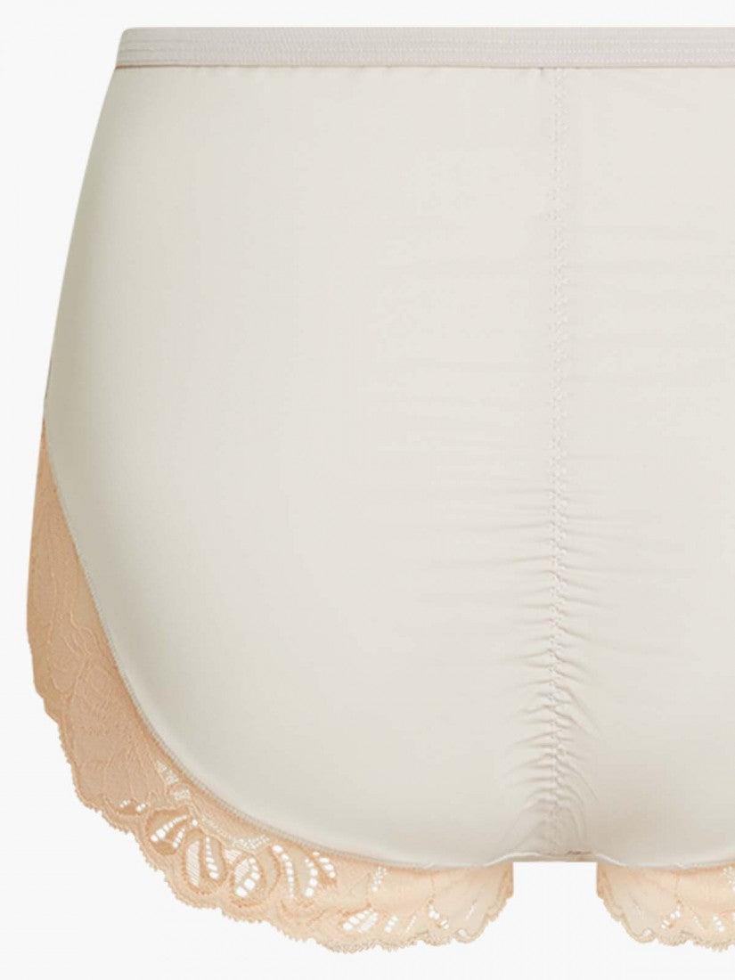 Lace Trimmed Midi Lite-control Brief
