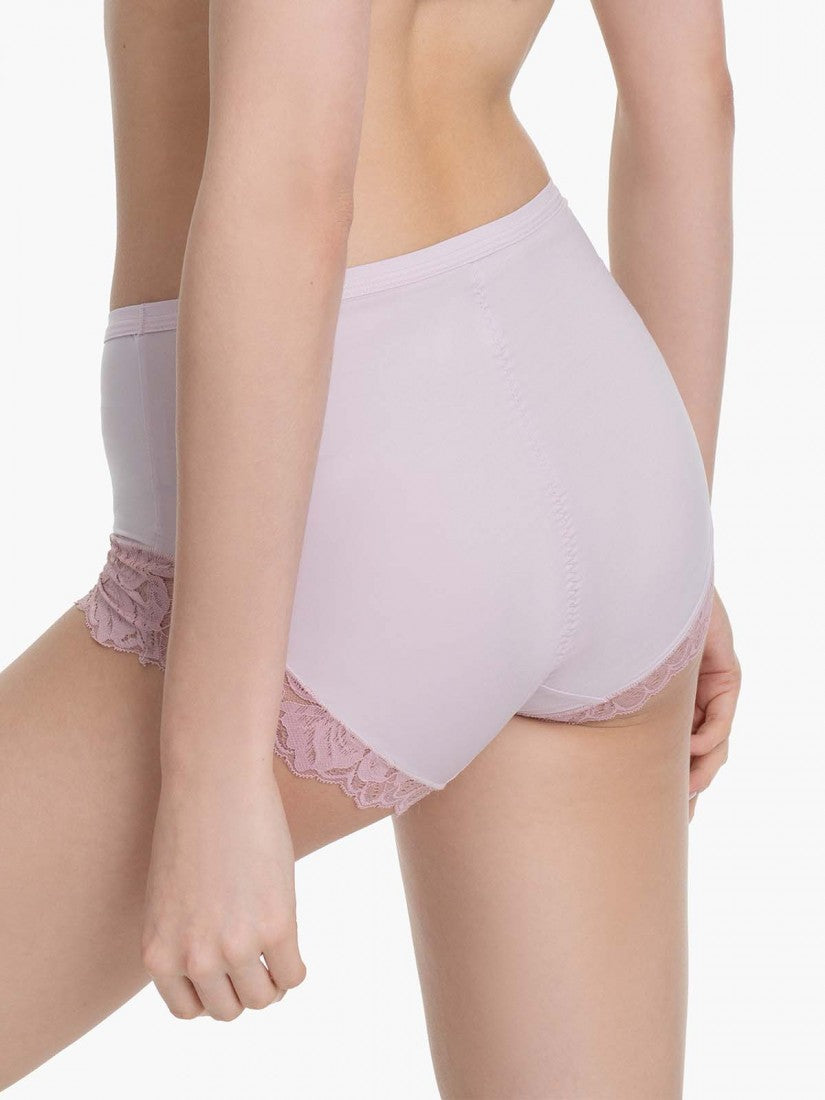 Lace Trimmed Midi Lite-control Brief