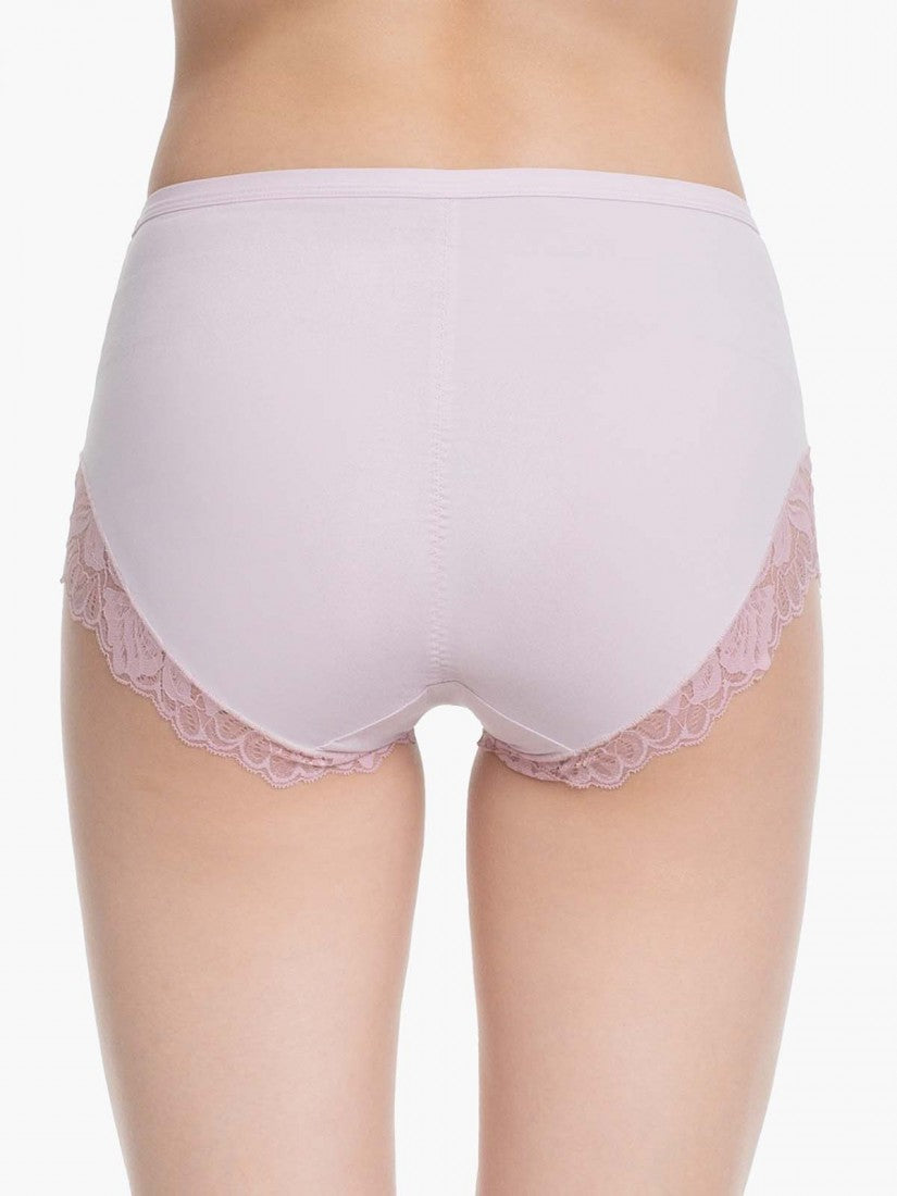 Lace Trimmed Midi Lite-control Brief