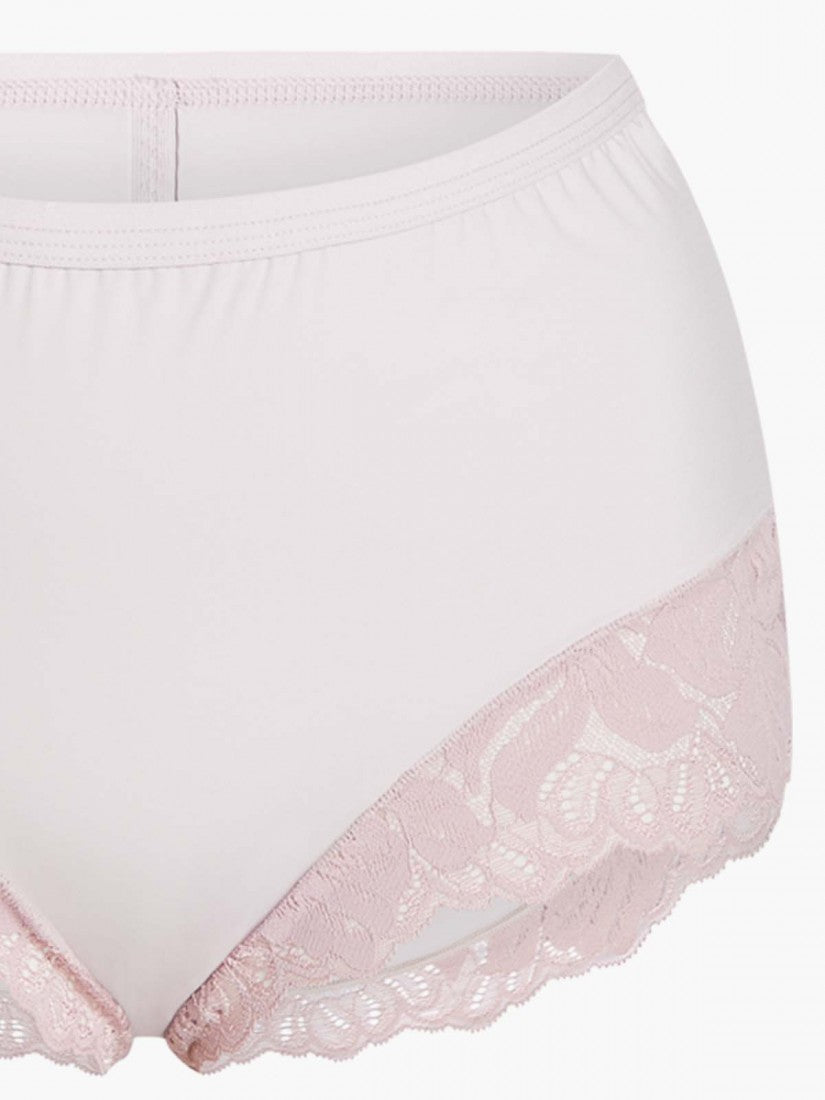 Lace Trimmed Midi Lite-control Brief
