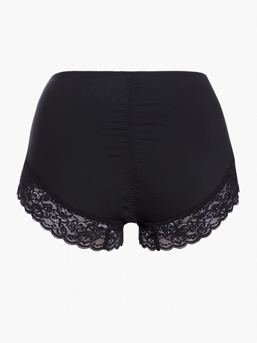 Lace Trimmed Midi Lite-control Brief
