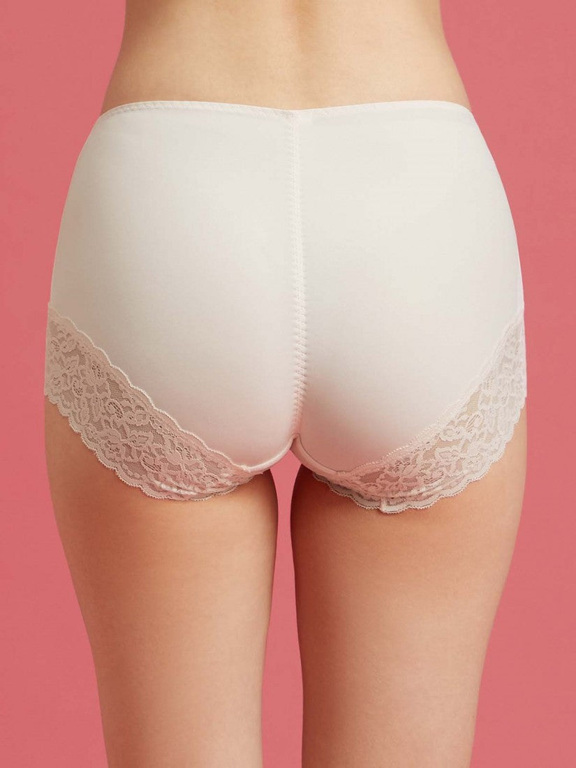 Lace Trimmed Midi Lite-control Brief