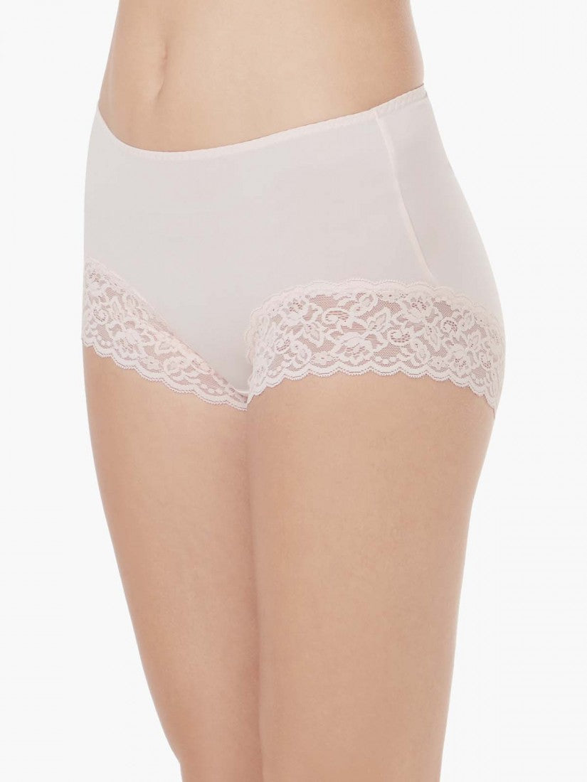 Lace Trimmed Midi Lite-control Brief