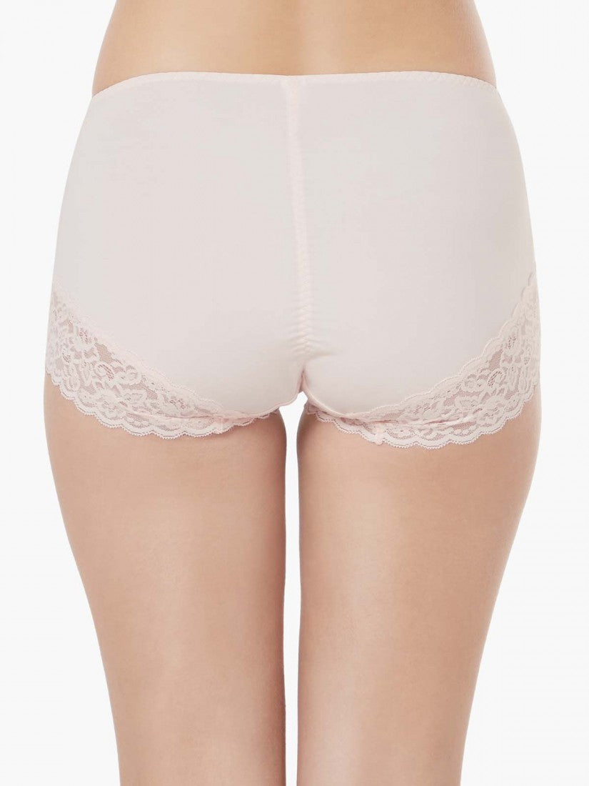 Lace Trimmed Midi Lite-control Brief