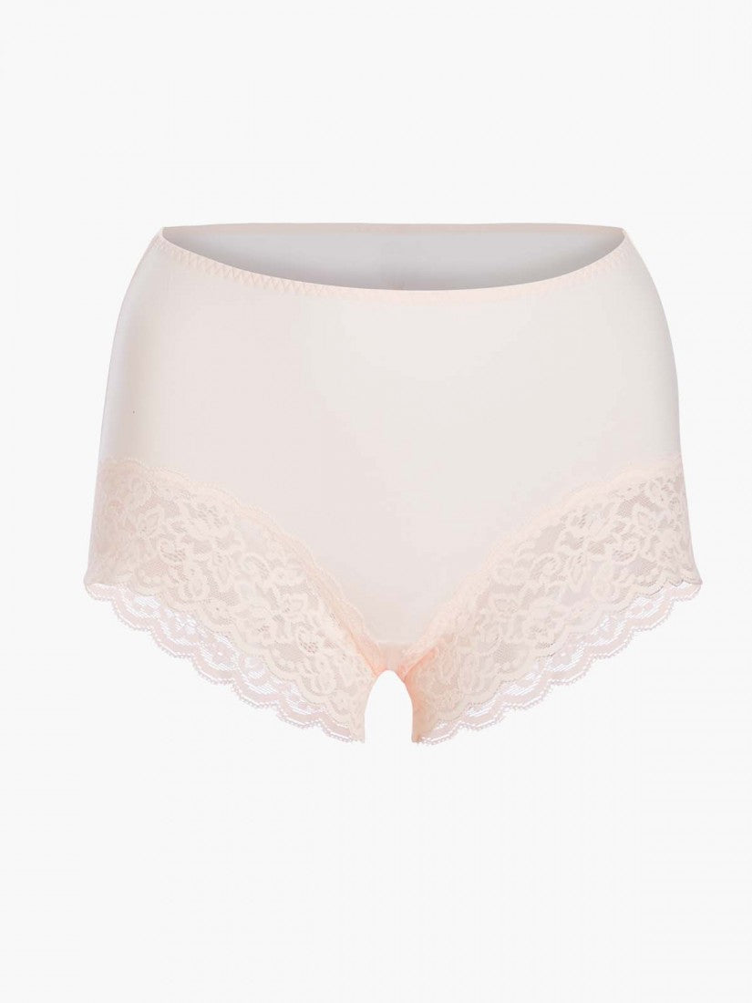 Lace Trimmed Midi Lite-control Brief