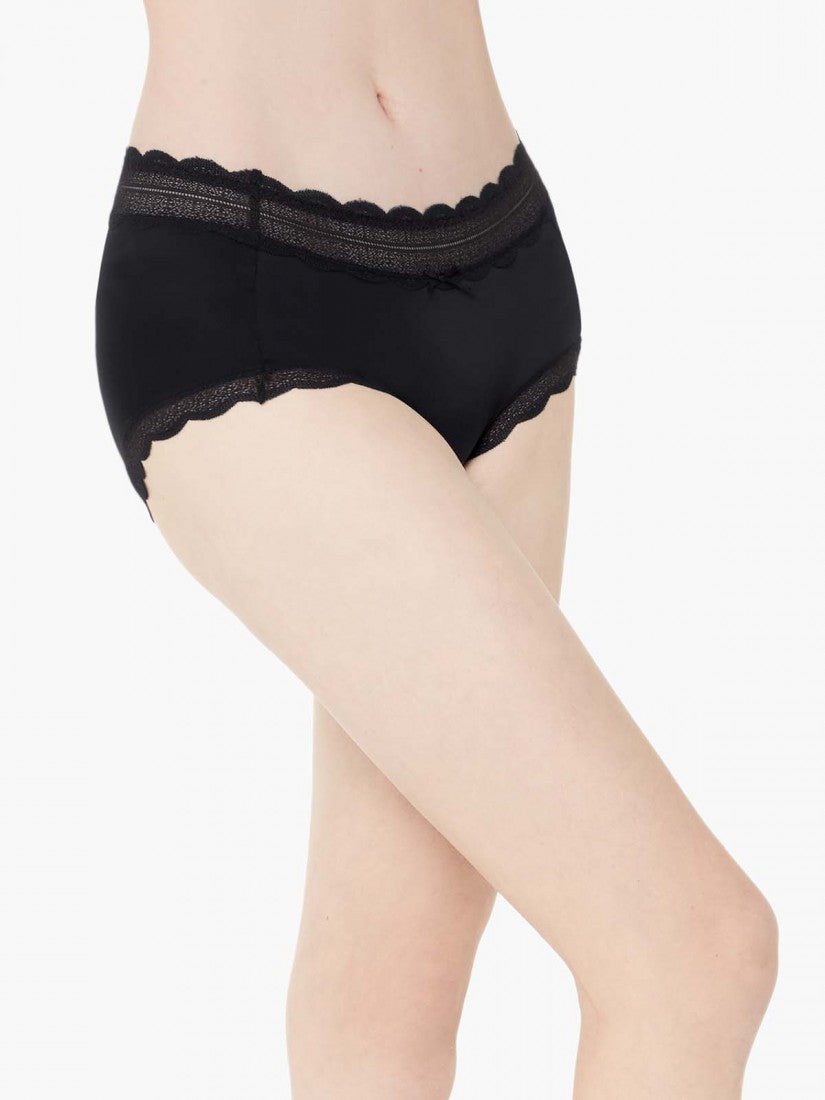 Lace Trimmed Short Brief