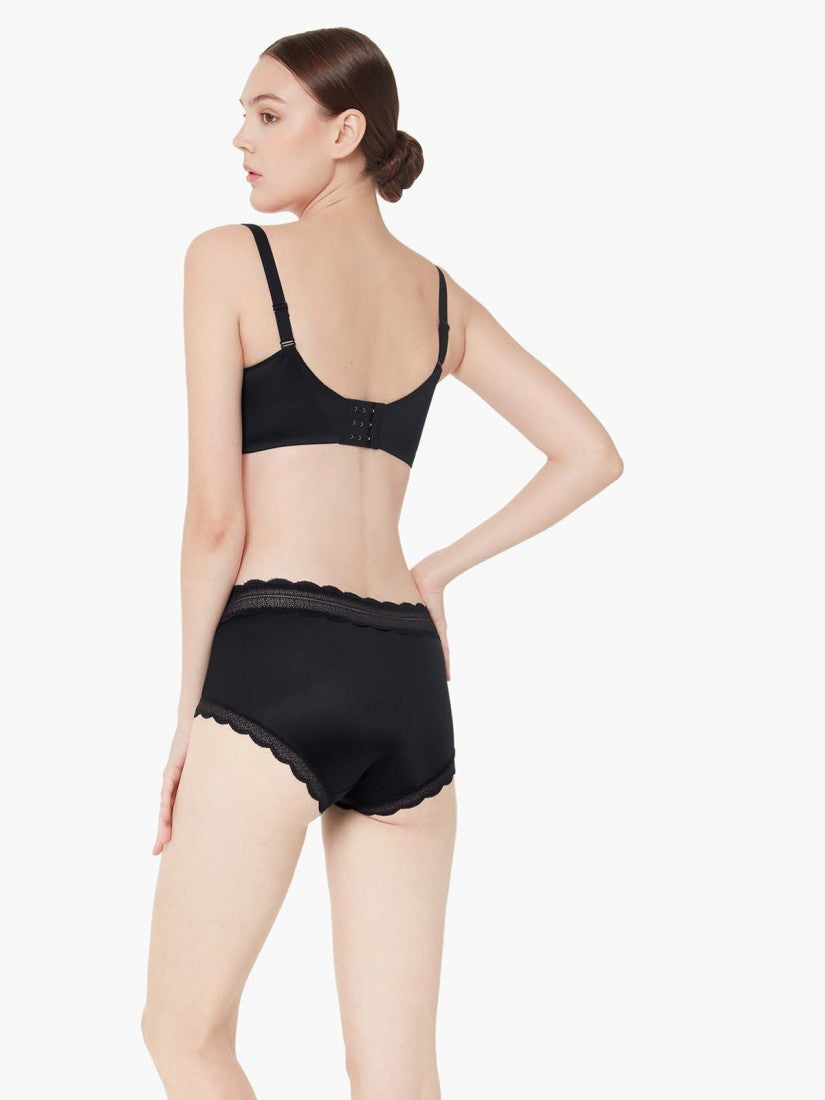 Lace Trimmed Short Brief