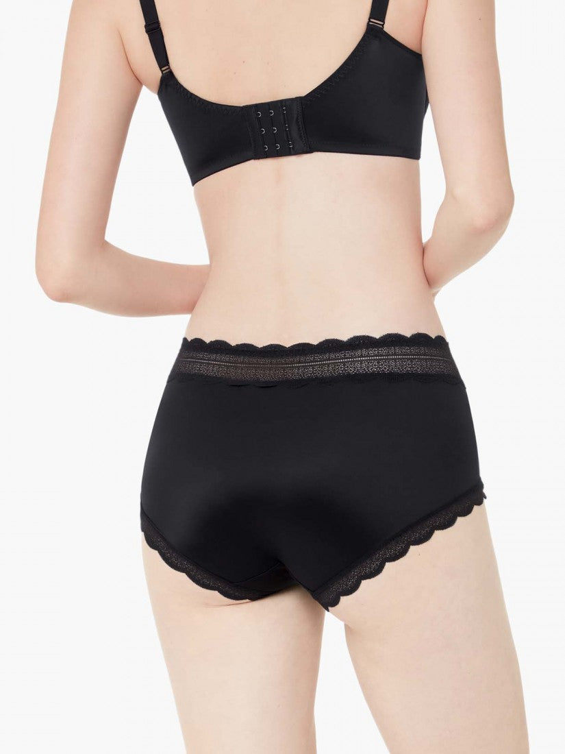 Lace Trimmed Short Brief