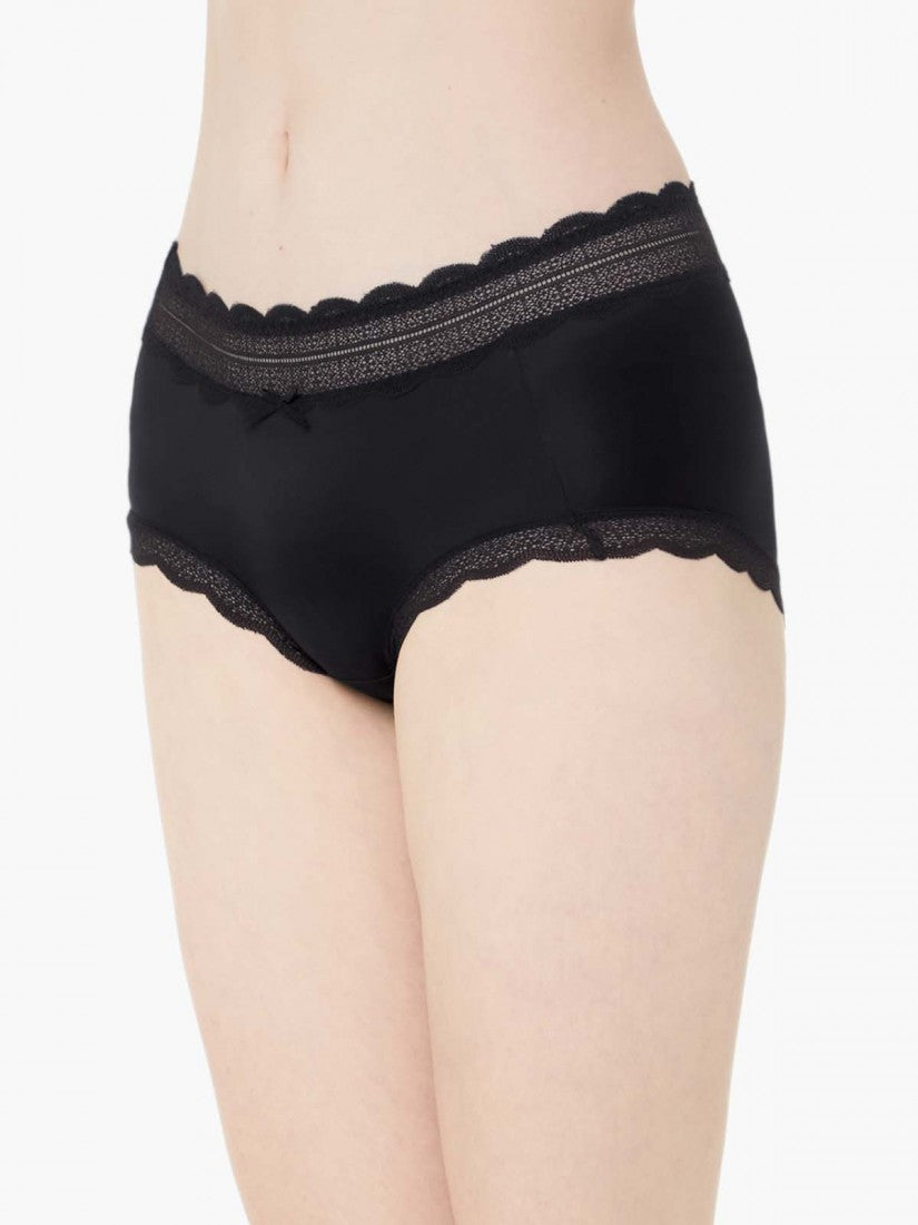 Lace Trimmed Short Brief
