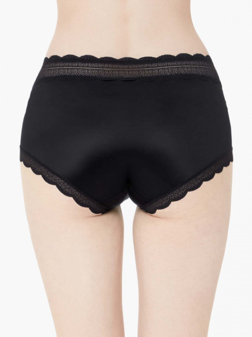 Lace Trimmed Short Brief