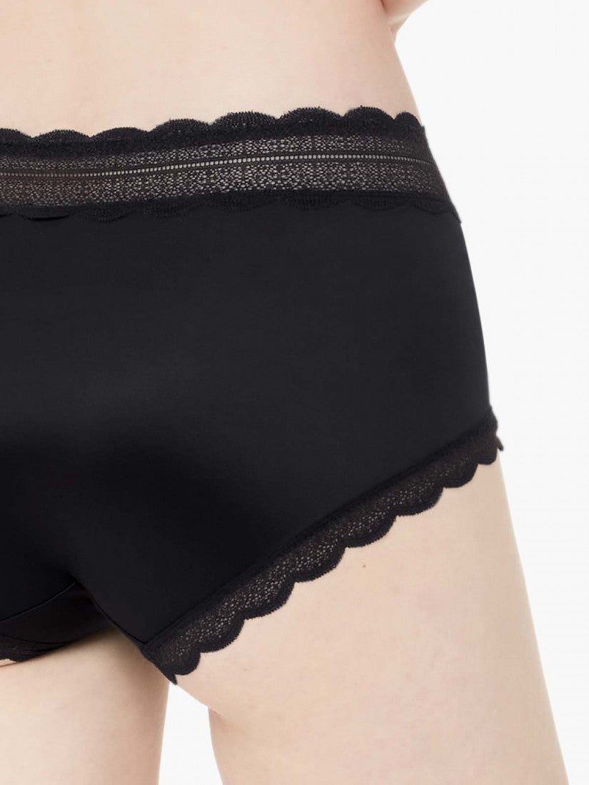Lace Trimmed Short Brief