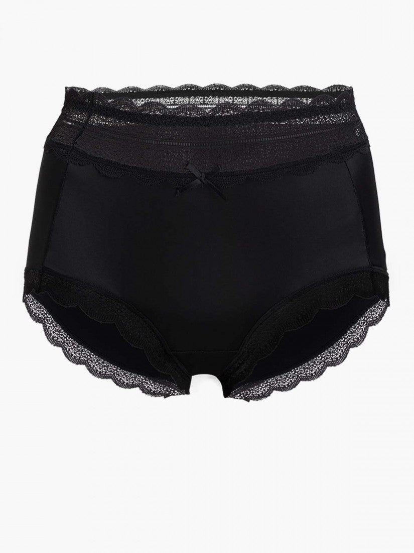 Lace Trimmed Short Brief