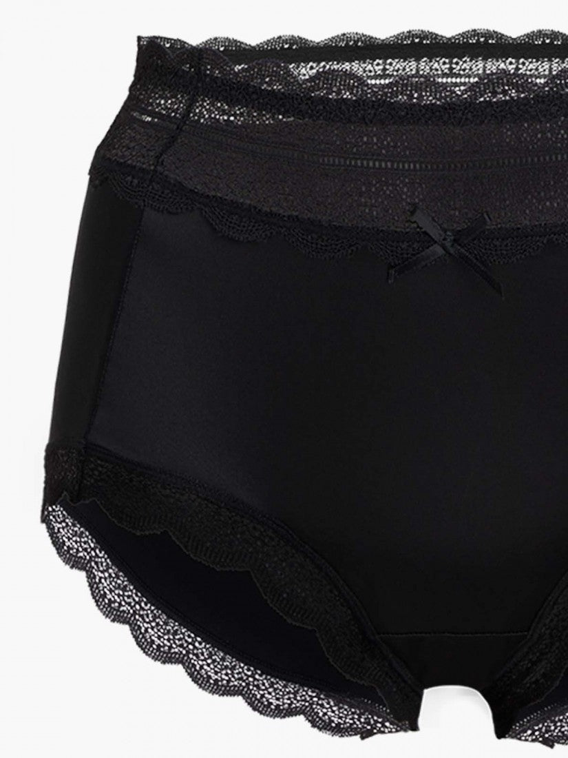 Lace Trimmed Short Brief