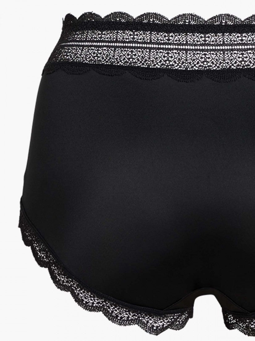 Lace Trimmed Short Brief