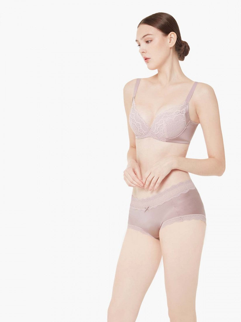 Lace Trimmed Short Brief