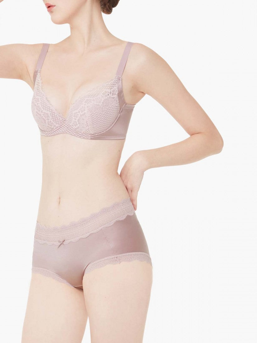 Lace Trimmed Short Brief