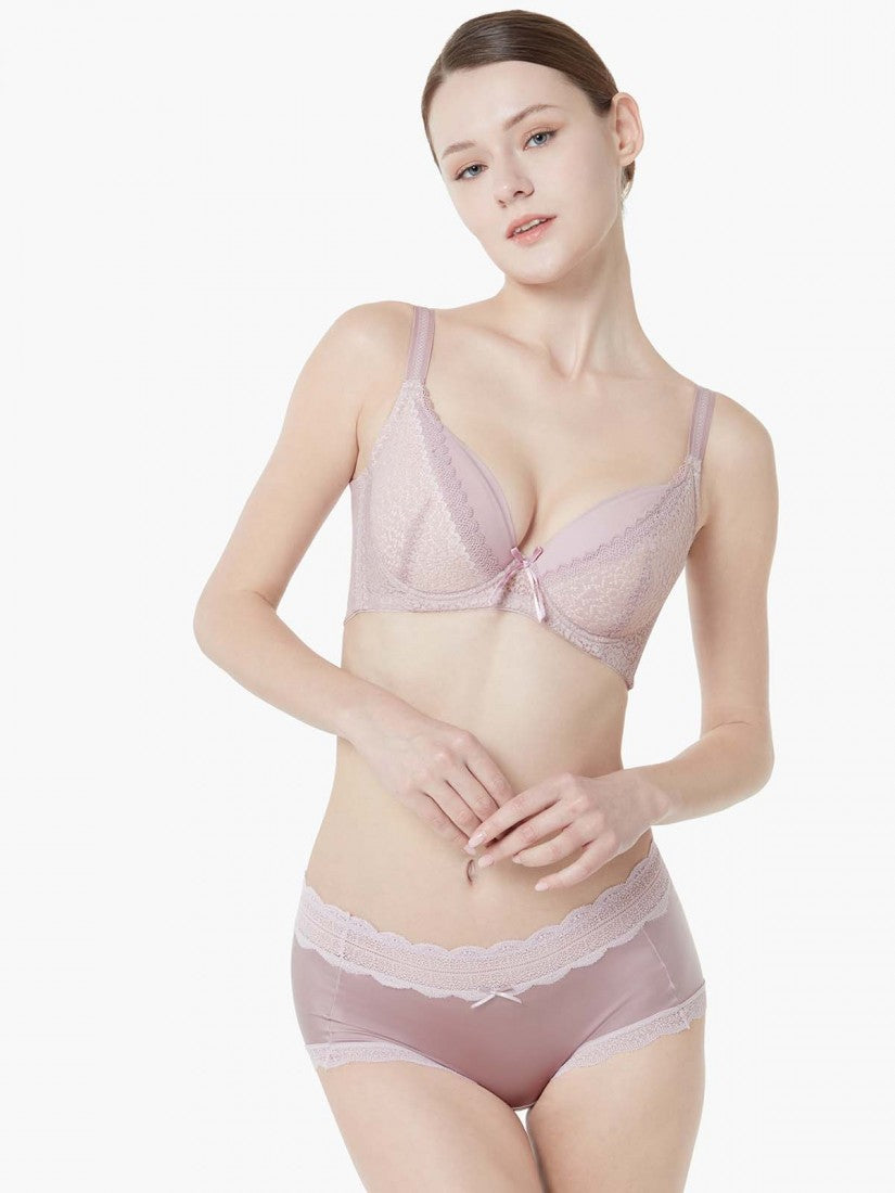 Lace Trimmed Short Brief