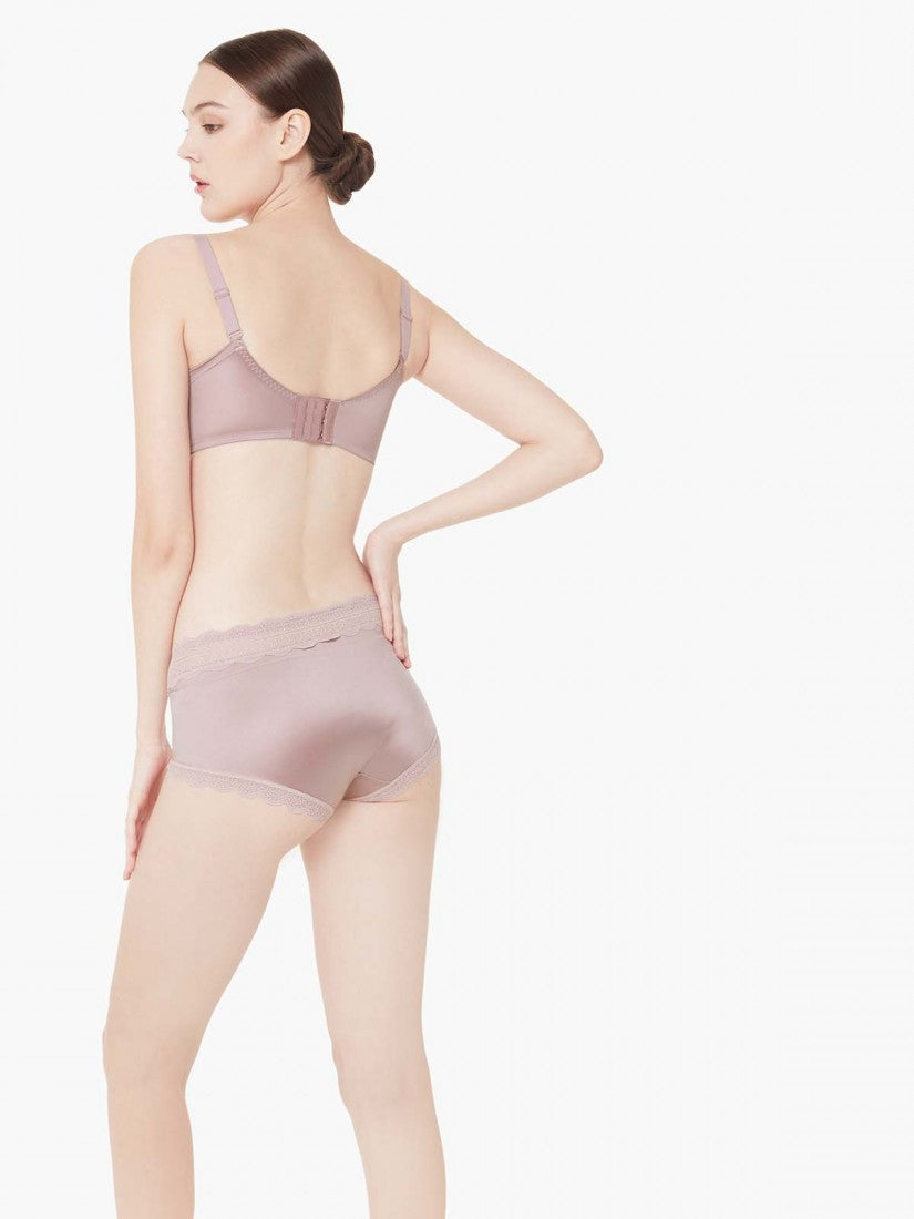 Lace Trimmed Short Brief