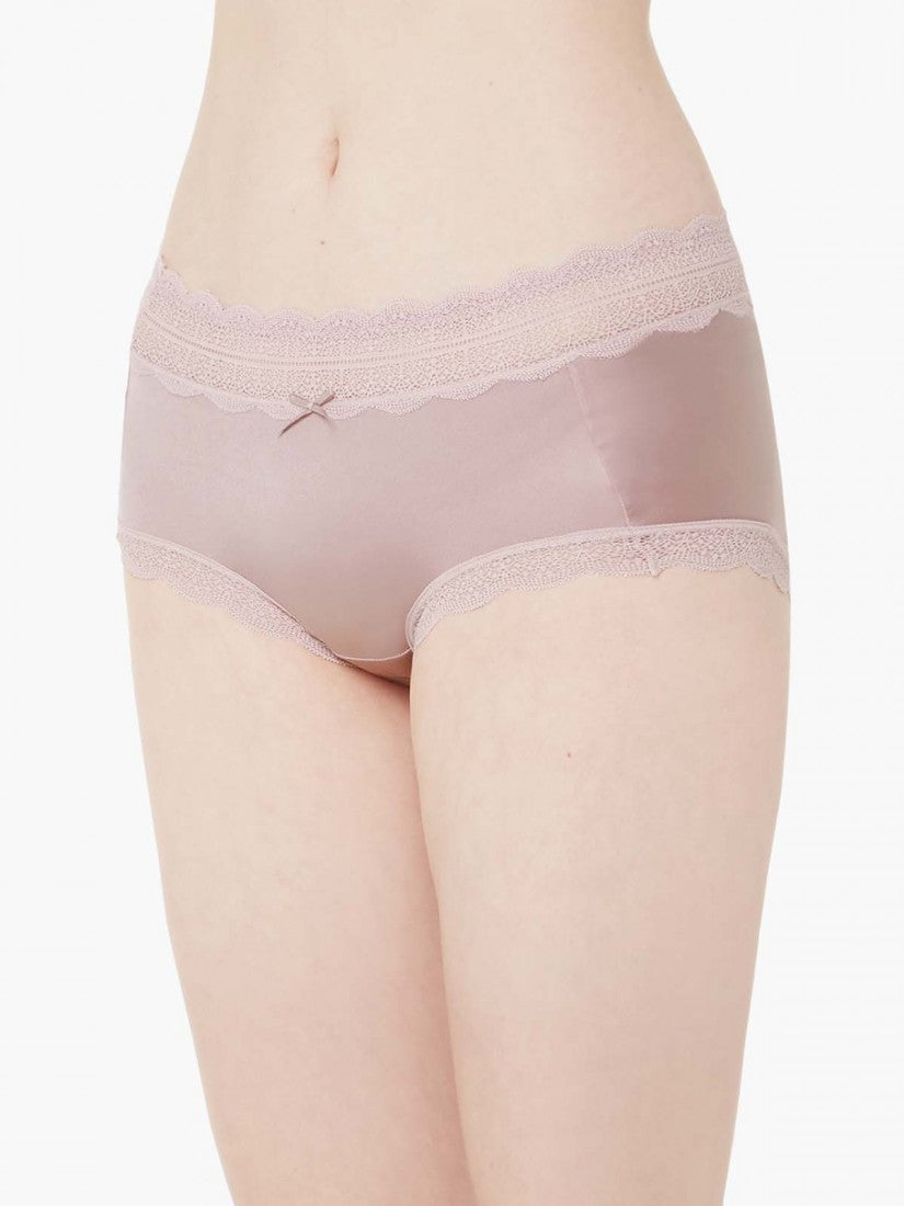 Lace Trimmed Short Brief