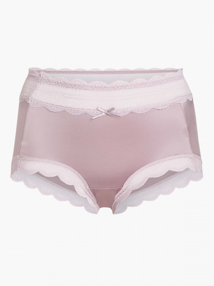 Lace Trimmed Short Brief