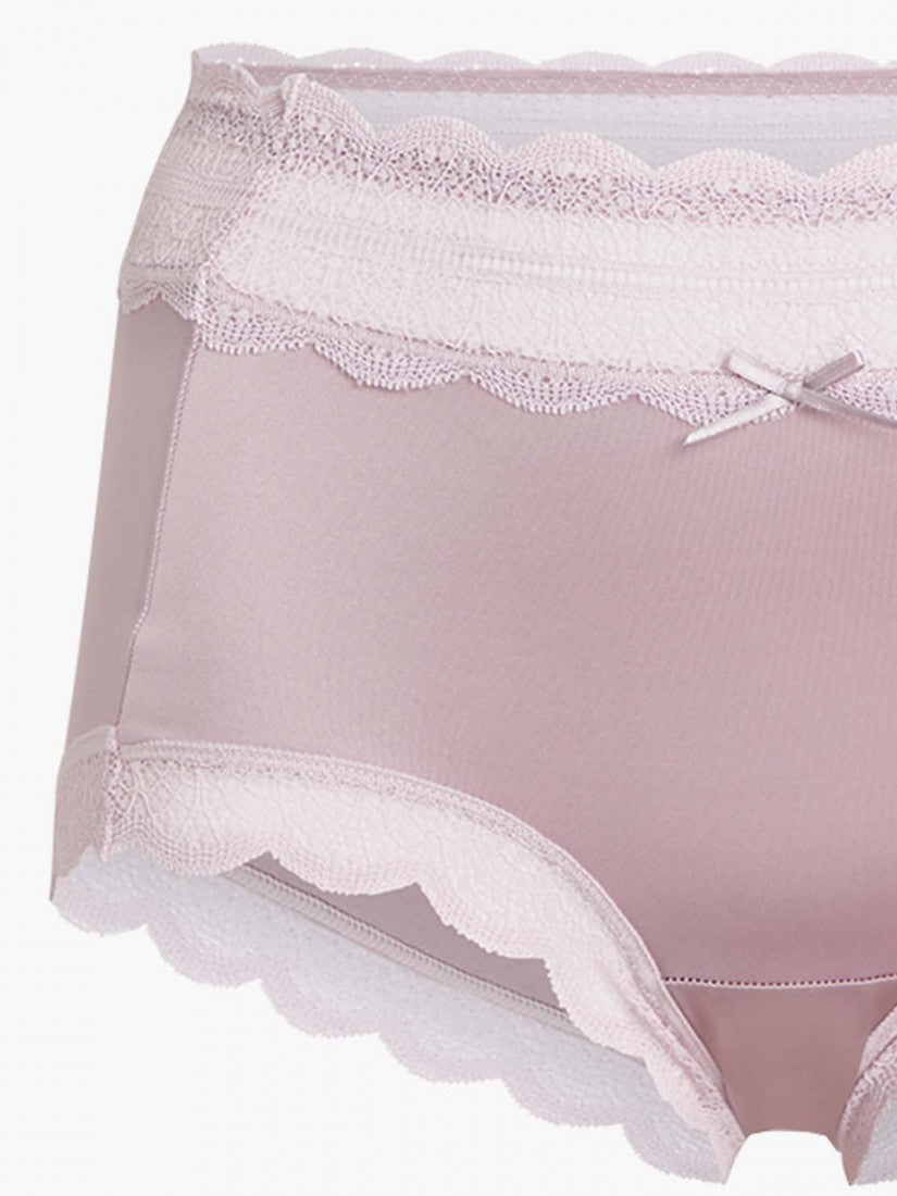 Lace Trimmed Short Brief