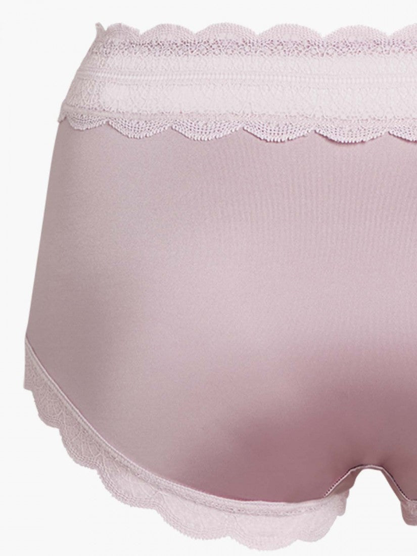 Lace Trimmed Short Brief
