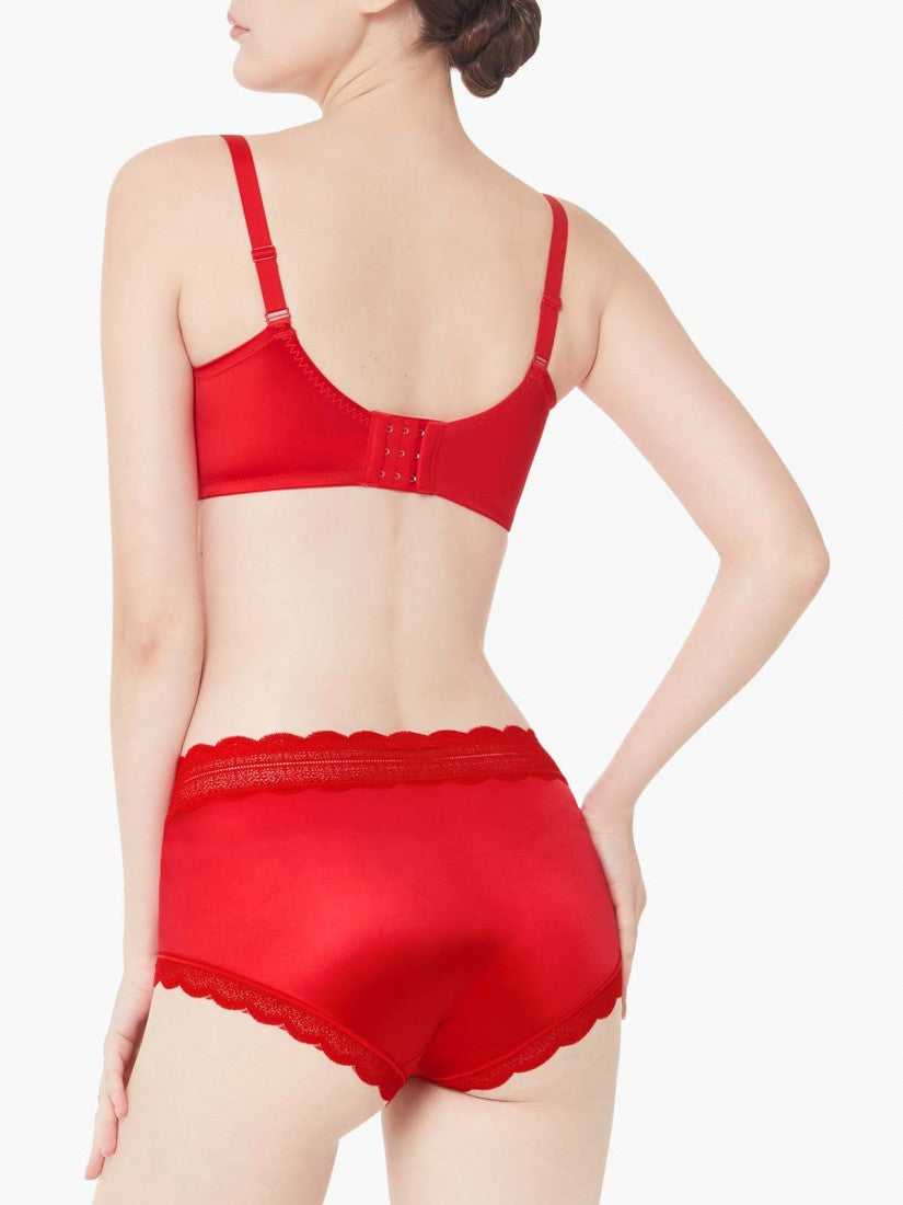 Lace Trimmed Short Brief