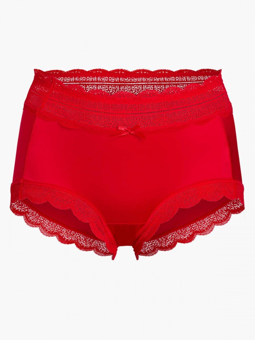 Lace Trimmed Short Brief