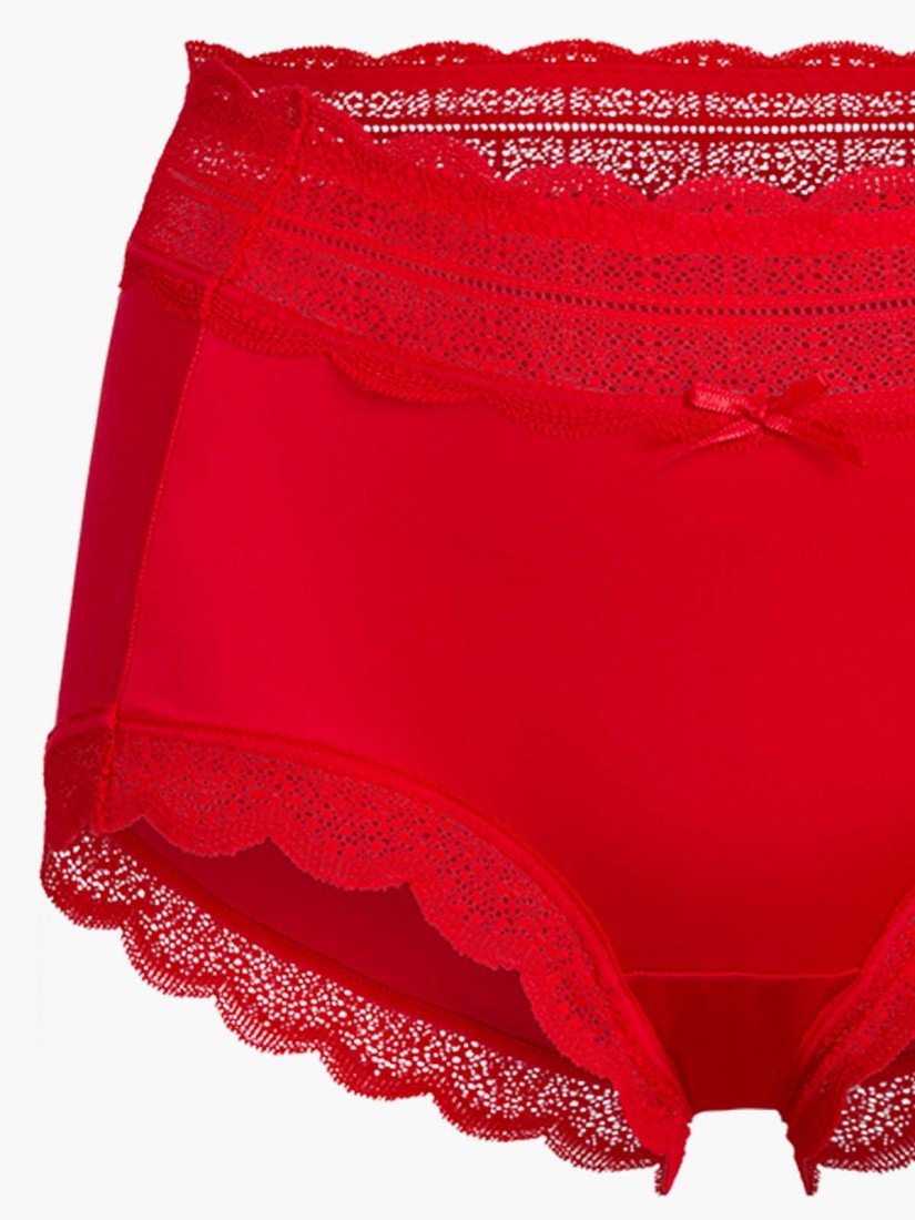 Lace Trimmed Short Brief