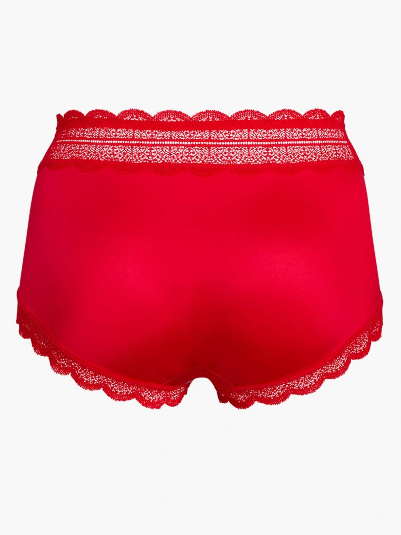 Lace Trimmed Short Brief