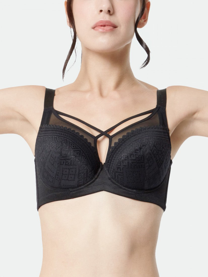 Front Cross Minimizer Full Cup Soft Bra (Cup F-I)