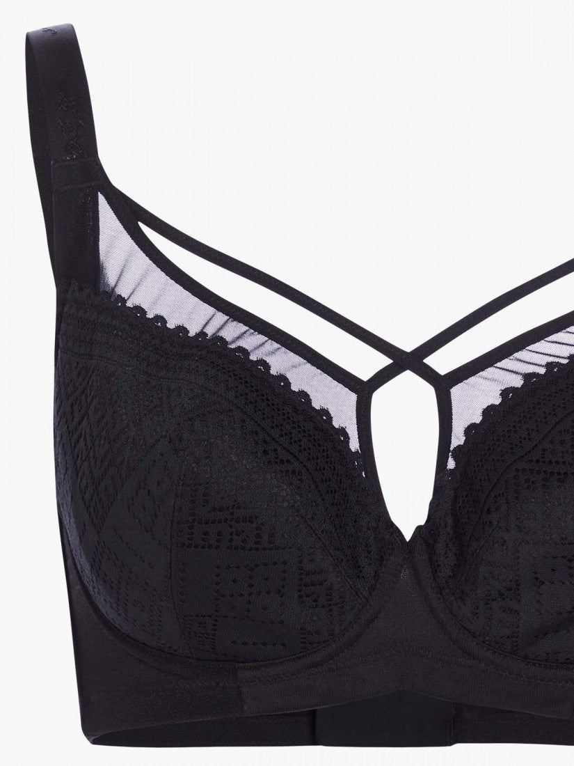 Front Cross Minimizer Full Cup Soft Bra (Cup F-I)