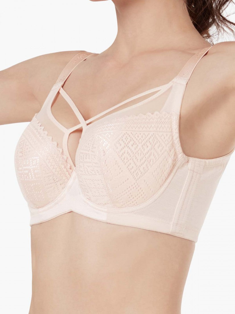 Front Cross Minimizer Full Cup Soft Bra (Cup F-I)