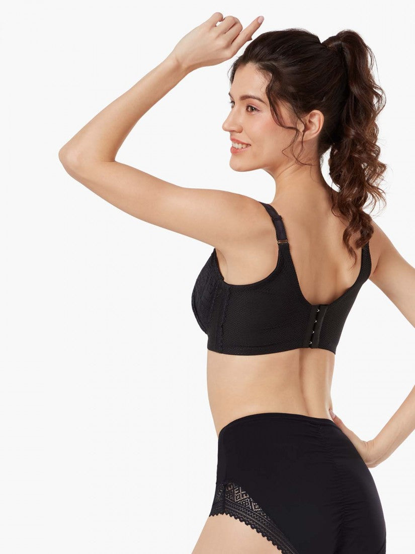 Lace Deep V Soft Cup Bra (Cup C-E)