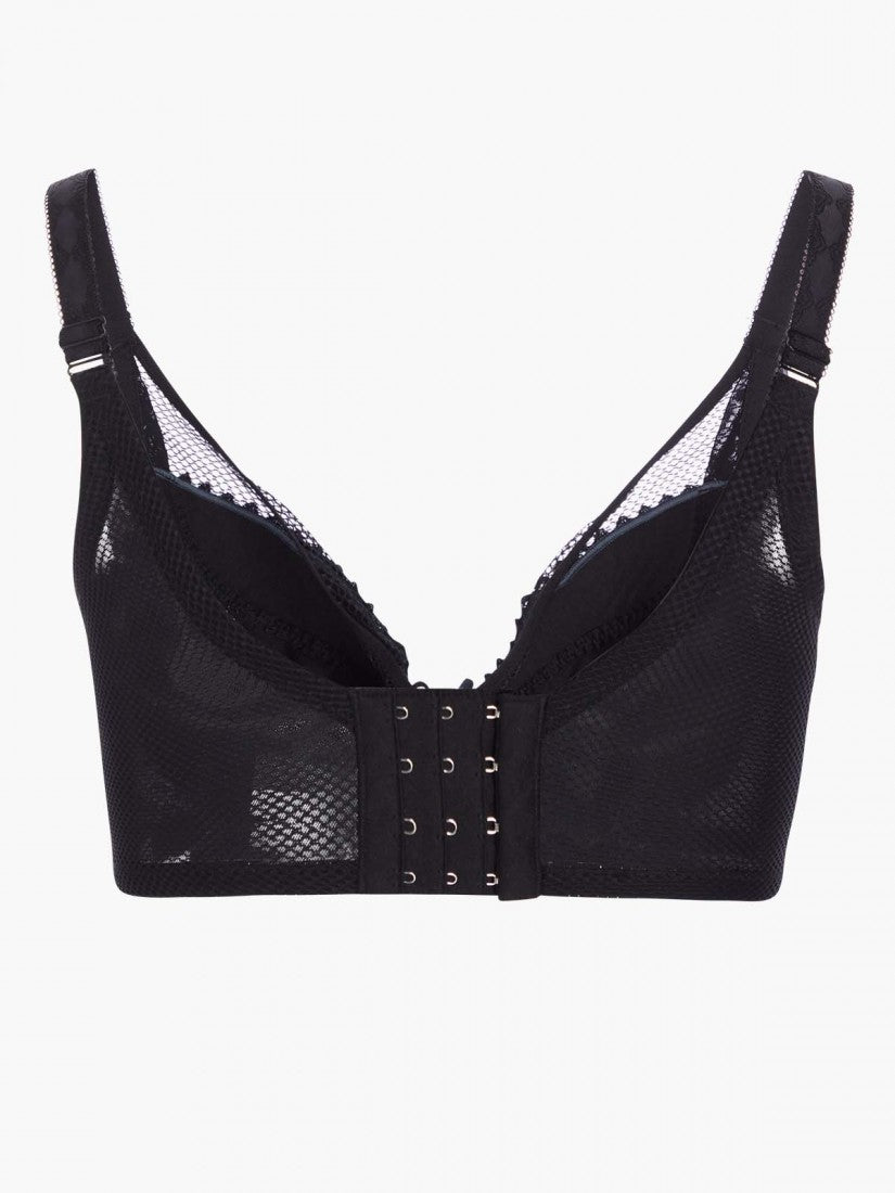 Lace Deep V Soft Cup Bra (Cup C-E)