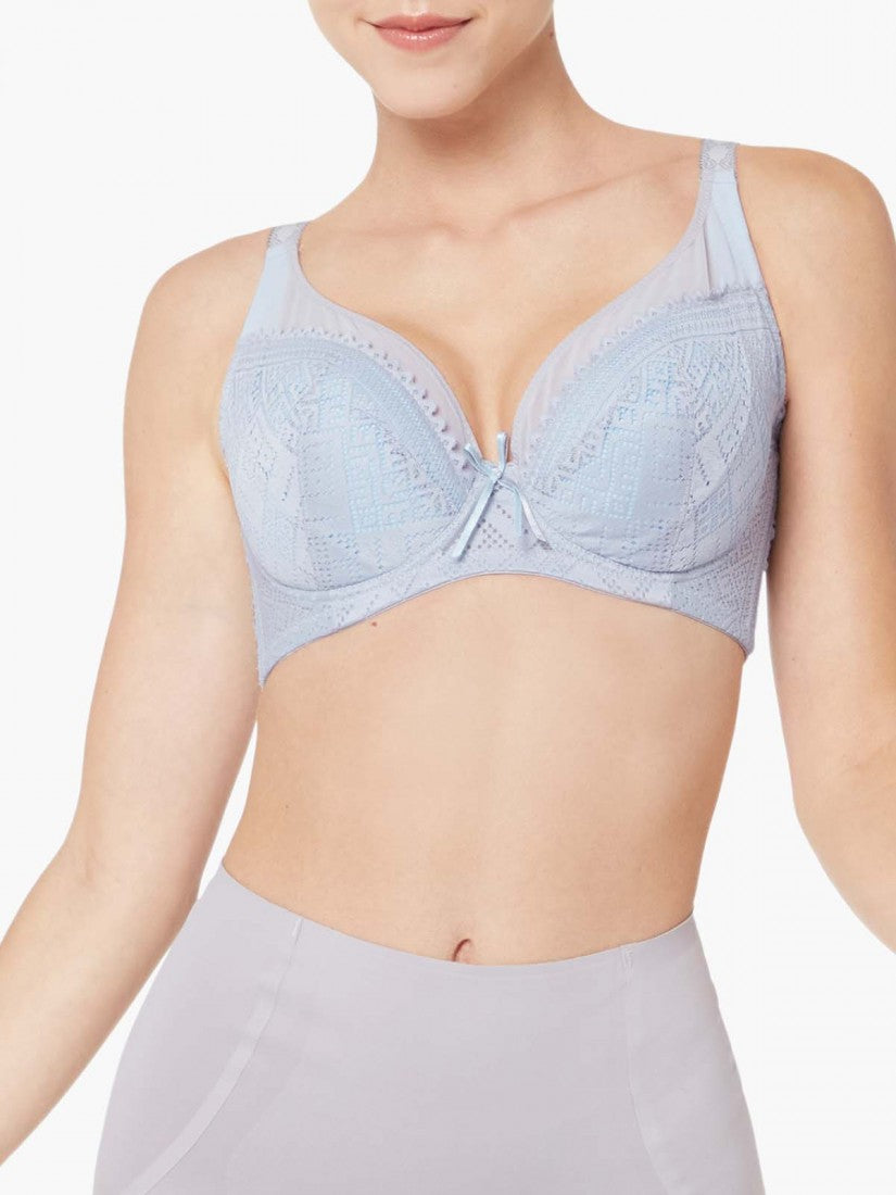 Lace Deep V Soft Cup Bra (Cup C-E)