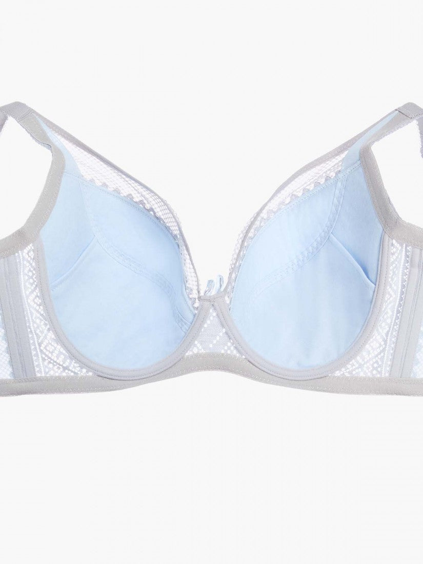 Lace Deep V Soft Cup Bra (Cup C-E)