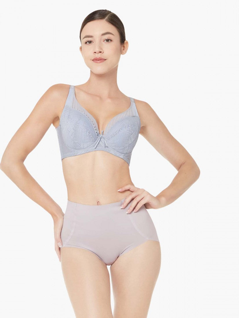 Lace Deep V Soft Cup Bra (Cup F-G)