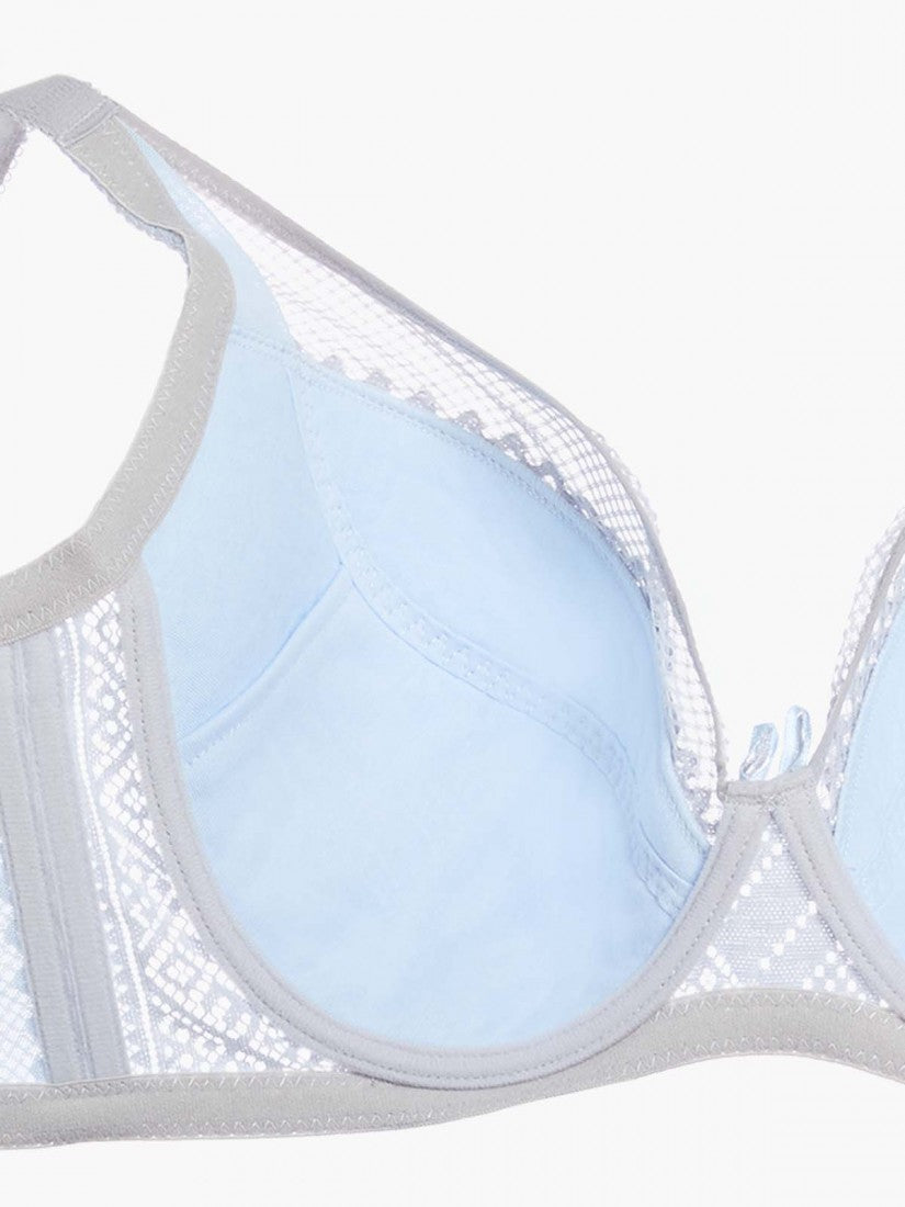 Lace Deep V Soft Cup Bra (Cup F-G)