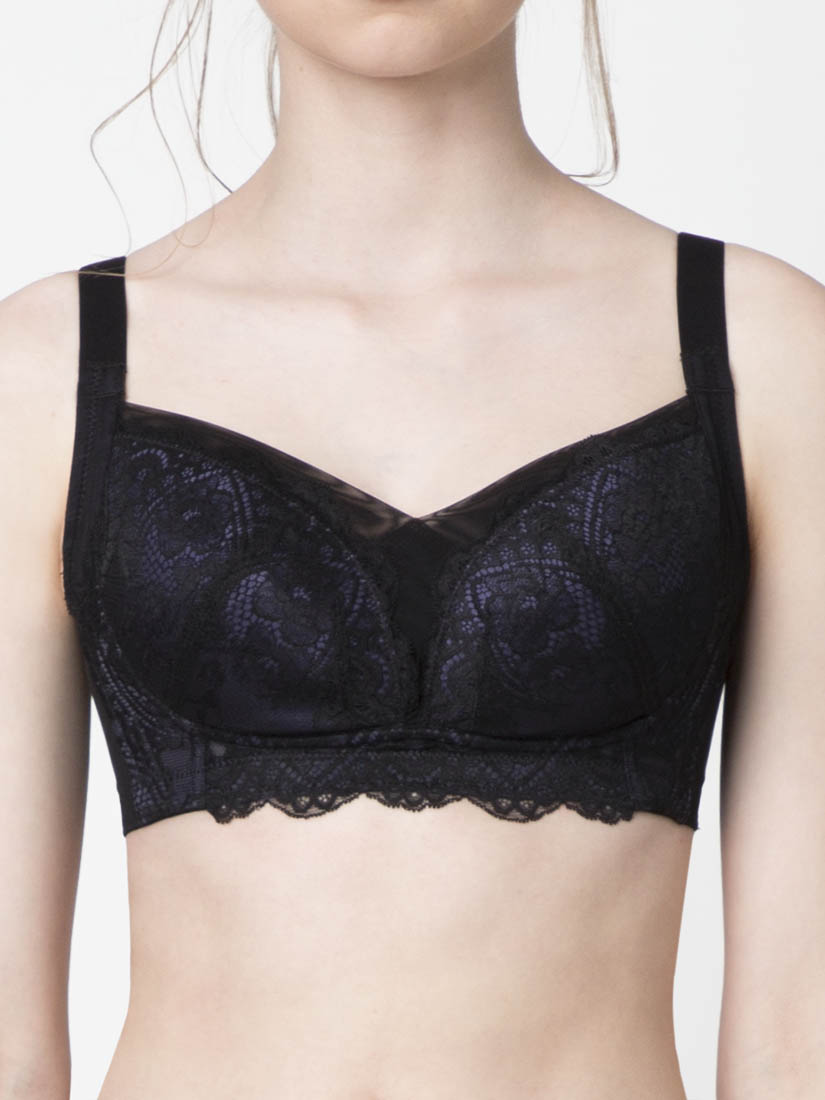 Lace Non-Wired Push in Bra (Cup D-G)