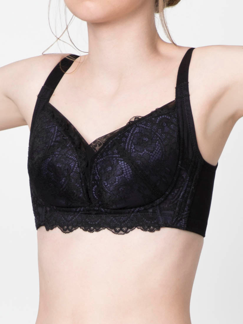 Lace Non-Wired Push in Bra (Cup D-G)