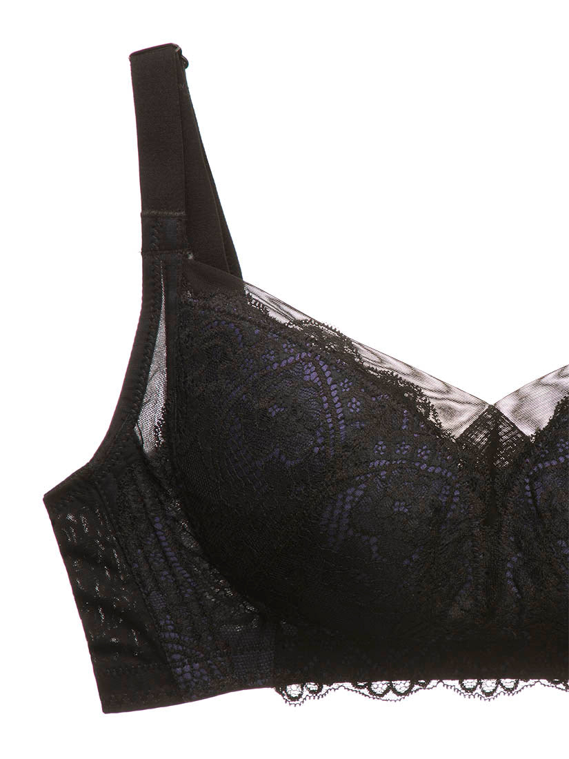Lace Non-Wired Push in Bra (Cup D-G)