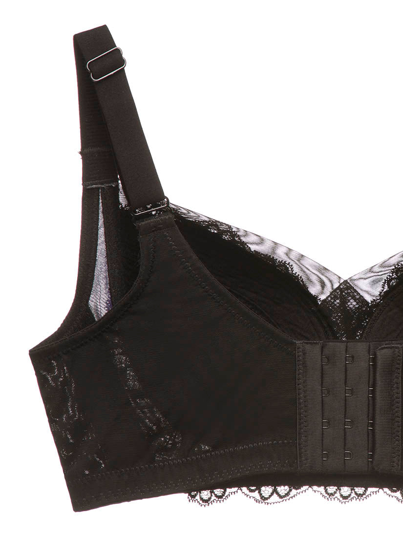 Lace Non-Wired Push in Bra (Cup D-G)