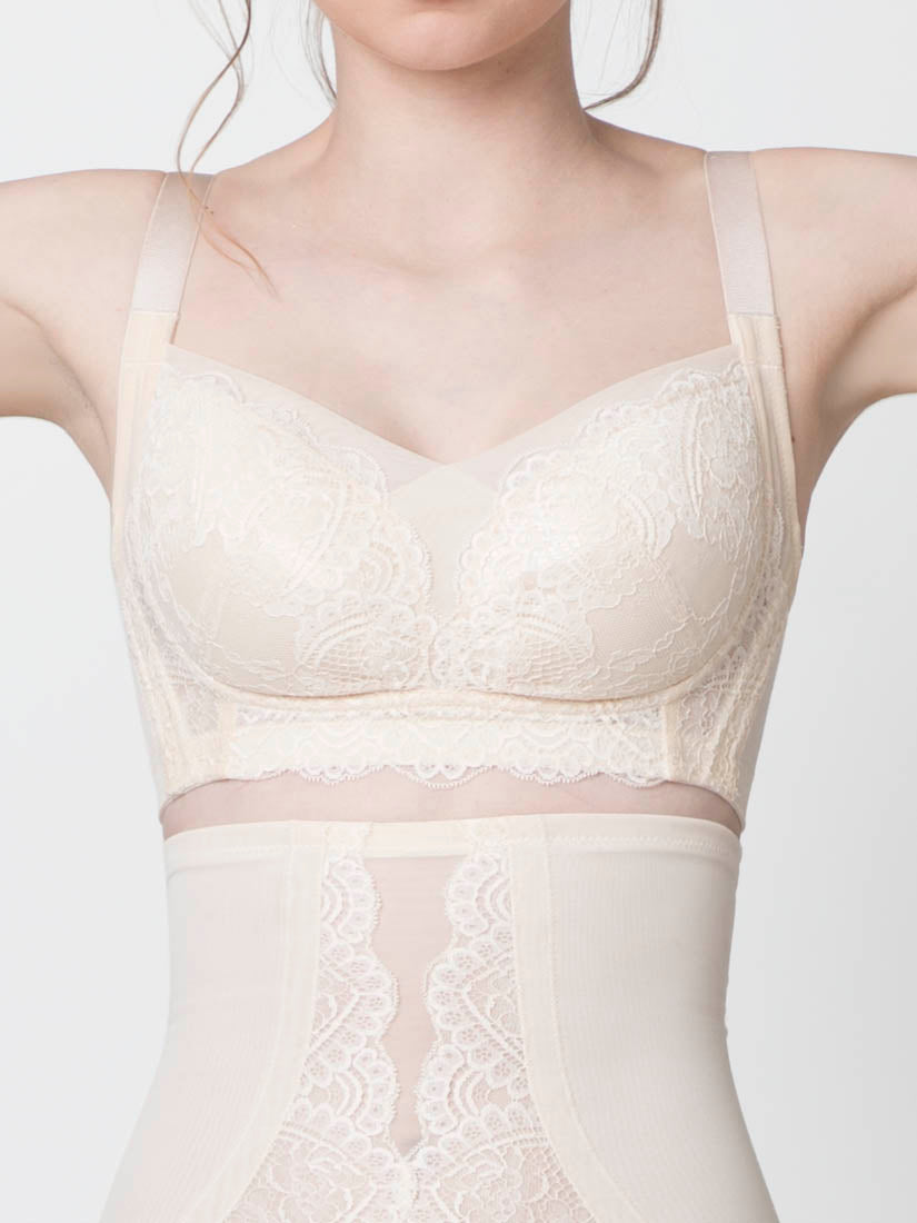 Lace Non-Wired Push in Bra (Cup D-G)