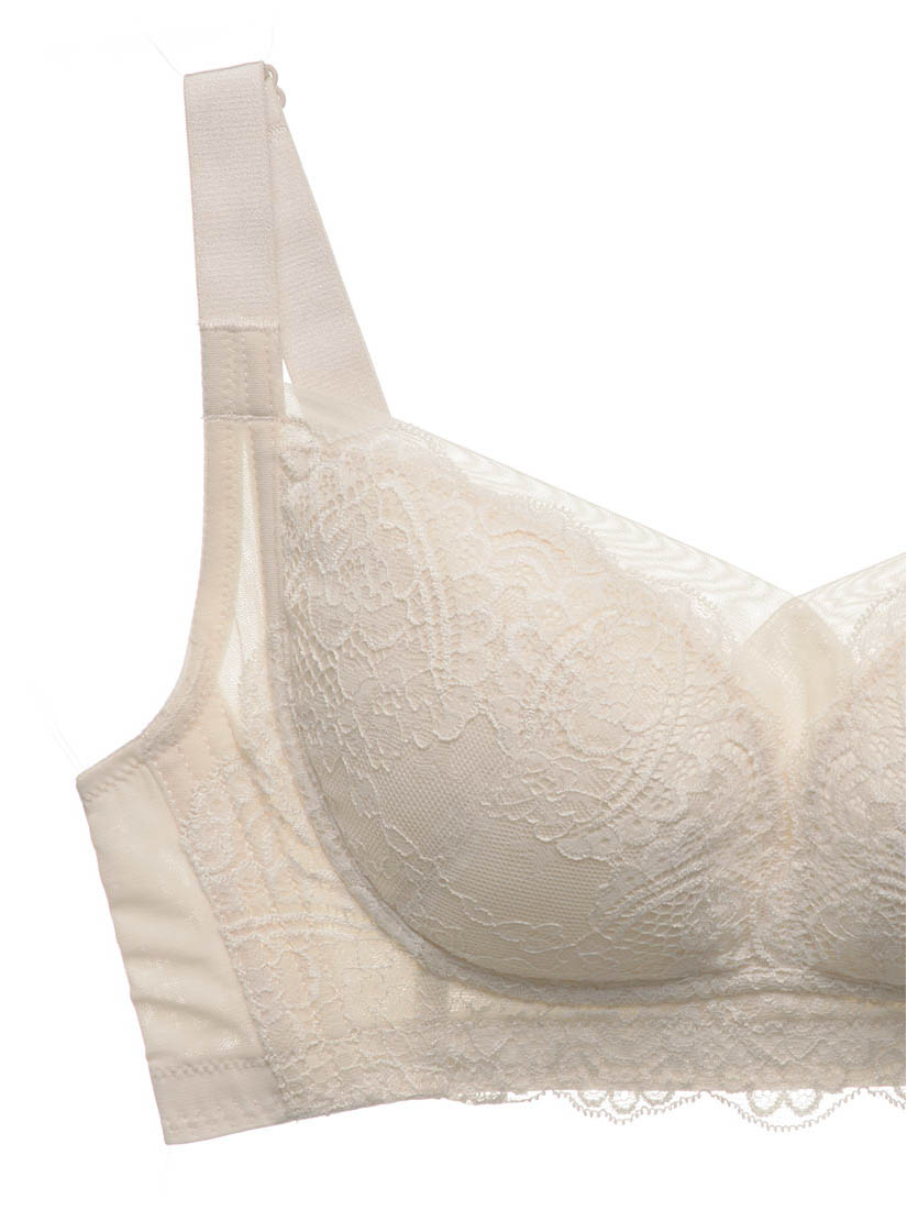 Lace Non-Wired Push in Bra (Cup D-G)