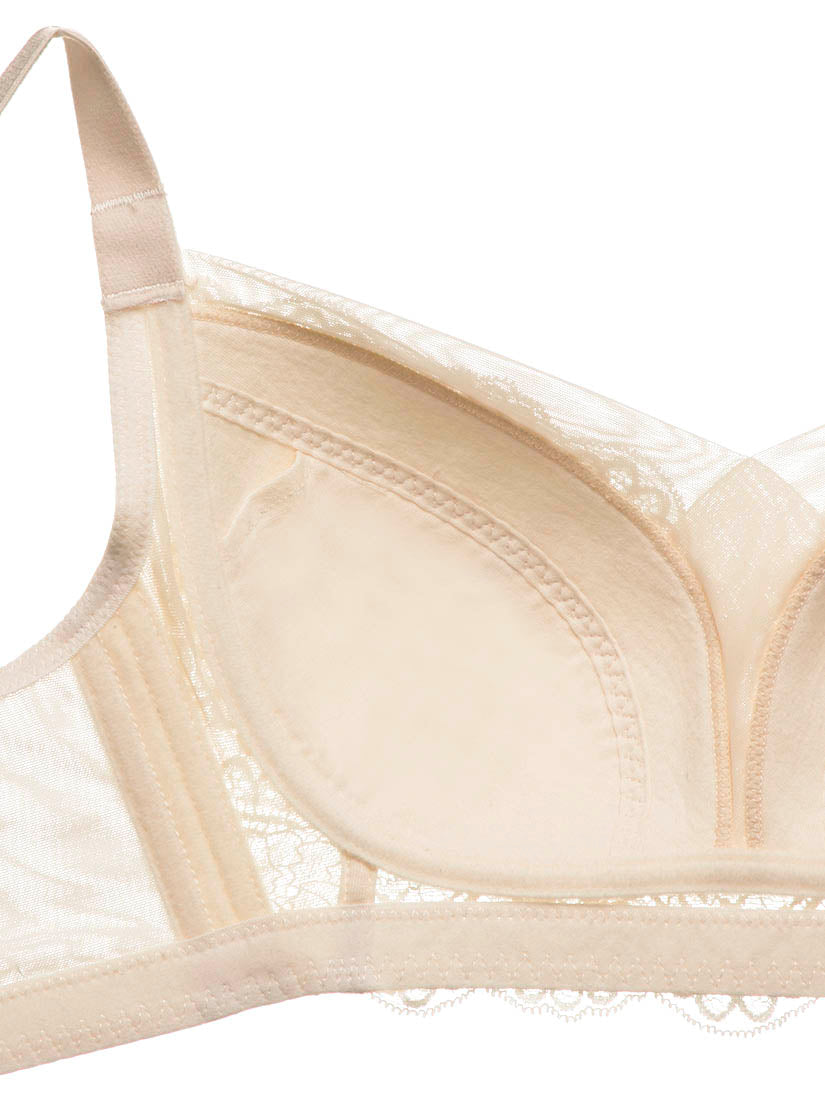 Lace Non-Wired Push in Bra (Cup D-G)