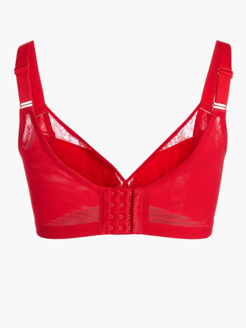 NiTi Shape-Memory Wire Soft Cup Plunge Bra ( Cup D-G )
