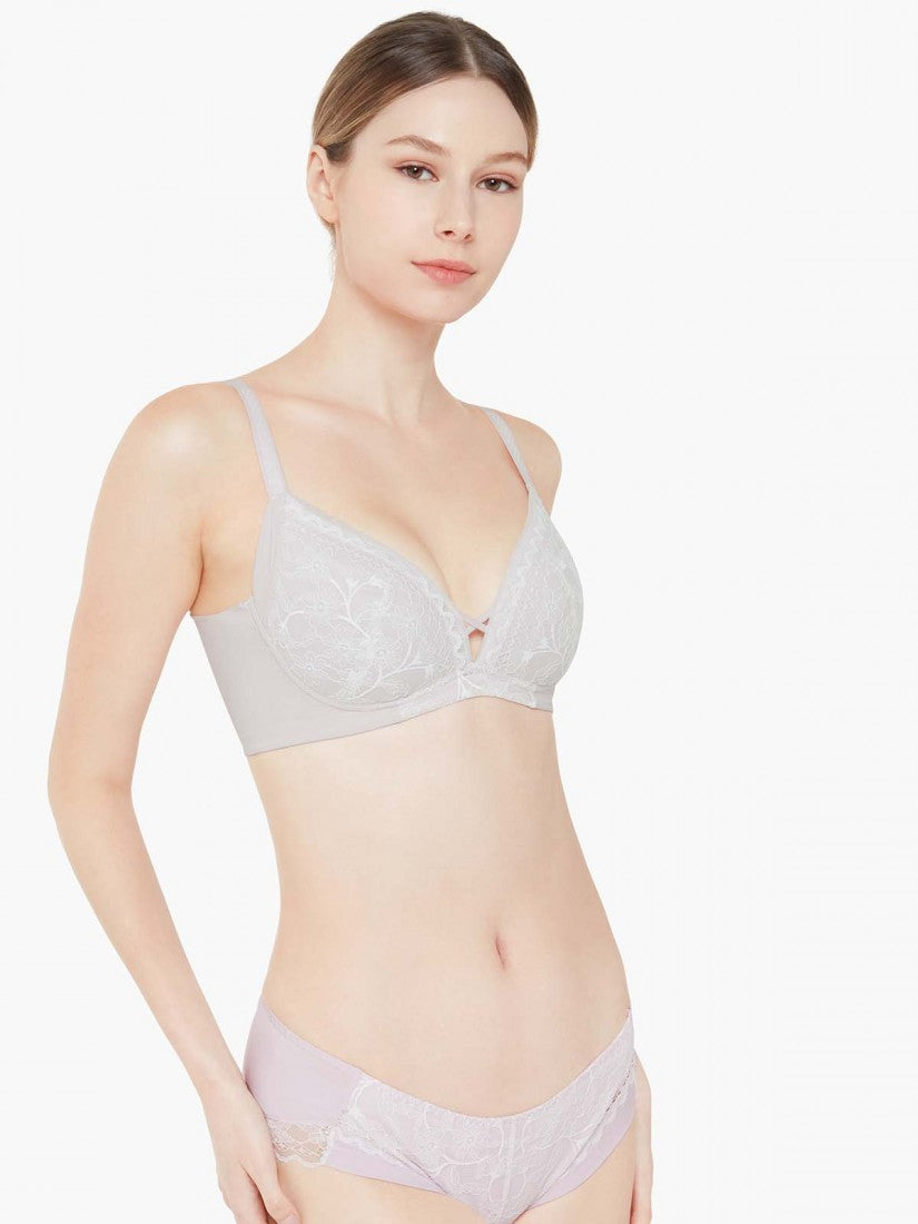 Lace Wireless Triangle Bra (Cup A-C)