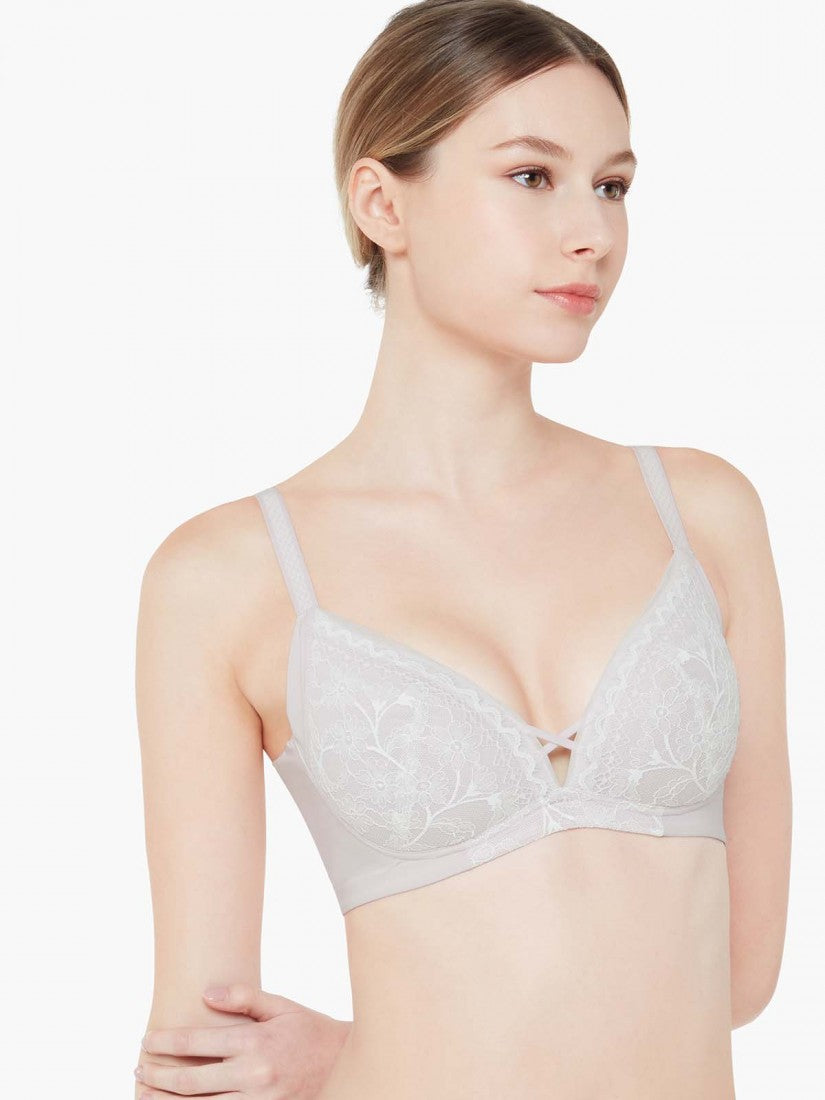 Lace Wireless Triangle Bra (Cup A-C)