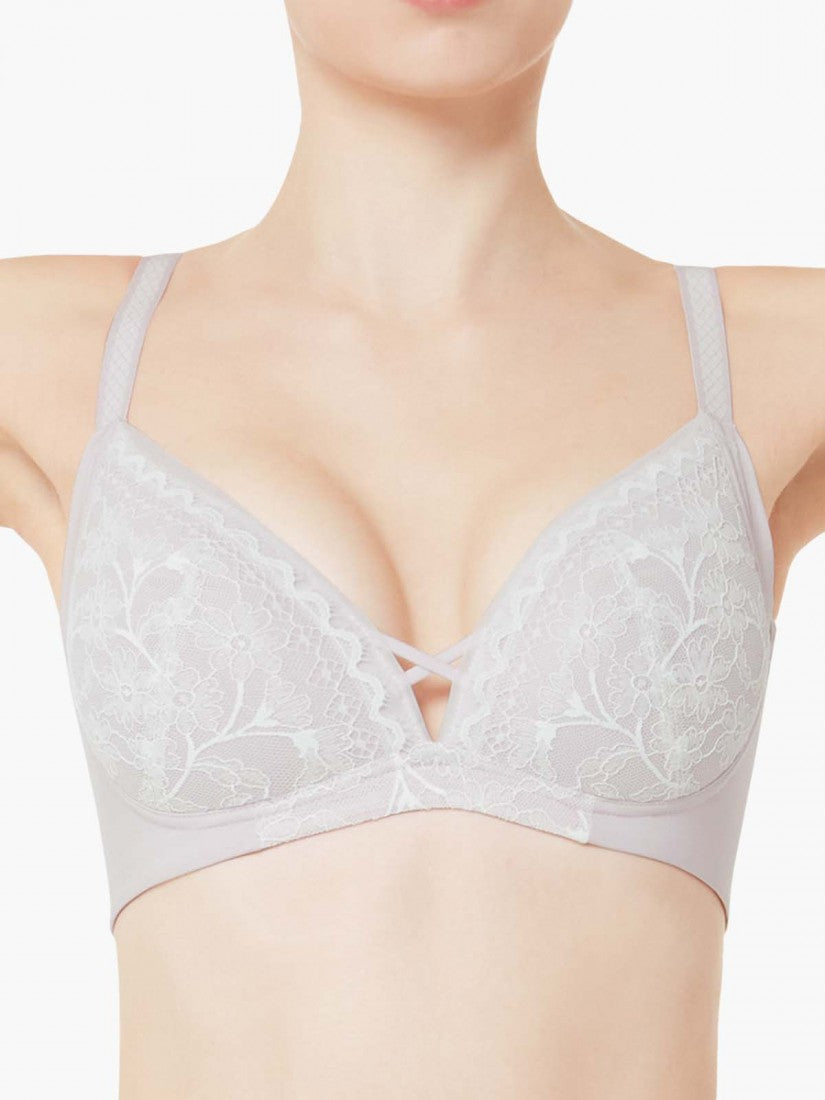 Lace Wireless Triangle Bra (Cup A-C)